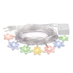 10м. Электрогирлянда ''Цветочки'' 80LED (RGB) IP20 Vegas 55084
