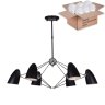 Потолочная люстра на штанге с лампочками Favourite Humpen 1757-6P+Lamps E14 P45