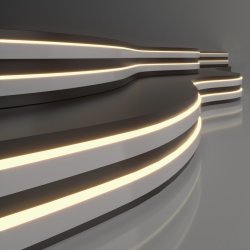 5м. Неоновая лента теплого цвета 3300К, 10W, 24V, 120LED/m, IP65 Elektrostandard 24V 10W 120Led 2835 IP65 (a056258)