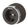 Розетка с заземлением (мокко матовый/хром) Vintage Werkel W5871052