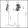 Торшер с лампочками Odeon Light Ventaglio 4870/3F+Lamps E14 Свеча