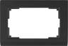 Рамка для двойной розетки (черный) Werkel W0081808