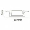 2м. Встраиваемый алюминиевый профиль для светодиодной ленты Maytoni Led strip ALM003S-2M
