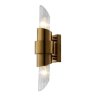 Бра Crystal Lux с лампочками JUSTO AP2 BRASS+Lamps E14 Свеча