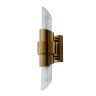 Бра Crystal Lux с лампочками JUSTO AP2 BRASS+Lamps E14 Свеча