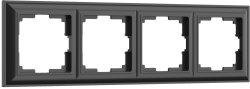 Рамка на 4 поста (черный матовый) Werkel W0042208