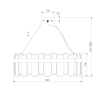 Подвесная люстра Bogates Conte 333/10 (a052688)