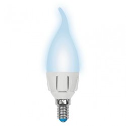Лампа светодиодная (UL-00002415) Uniel E14 7W 4000K матовая LED-CW37 7W/NW/E14/FR PLP01WH