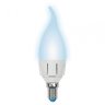 Лампа светодиодная (UL-00002415) Uniel E14 7W 4000K матовая LED-CW37 7W/NW/E14/FR PLP01WH
