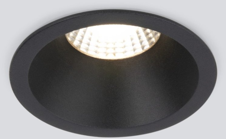 Встраиваемый светильник Elektrostandard 15266/LED 7W 4200K черный (a055719)