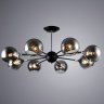 Люстра на штанге Arte lamp Lagos с поддержкой Алиса A2708PL-8BK-A
