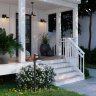 Уличный светильник с лампочкой Odeon Light Furcadia 4833/1+Lamps А60