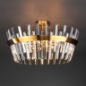 Потолочная люстра Eurosvet Steccato 10111/8 золотая бронза/прозрачный хрусталь Strotskis (a047843)