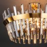 Потолочная люстра Eurosvet Steccato 10111/8 золотая бронза/прозрачный хрусталь Strotskis (a047843)