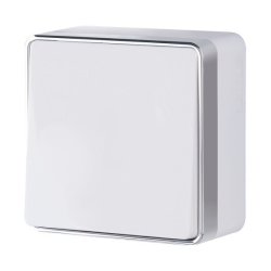 Выключатель одноклавишный проходной Gallant (белый) Werkel W5012001