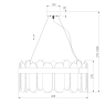 Подвесная люстра Bogates Conte 333/8 (a052687)