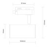 Однофазный светильник для трека Cromi St-Luce ST301.506.01