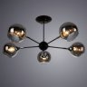Люстра на штанге Arte lamp Lagos с поддержкой Алиса A2708PL-5BK-A