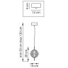 Подвесной светильник Acrile Lightstar 738023