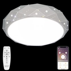 Люстра потолочная светодиодная с пультом ДУ Natali Kovaltseva LED LAMPS 81205