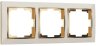 Рамка на 3 поста (слоновая кость/золото) Werkel W0031932
