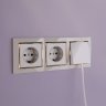 Рамка на 3 поста (слоновая кость/золото) Werkel W0031932