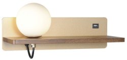 Настенный светильник с полкой и USB-портом Favourite Lunaris 2893-1W