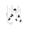 Подвесная люстра с лампочками Favourite Ampolla 2007-5P+Lamps E14 P45