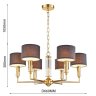 Подвесная люстра Favourite Laciness с поддержкой Алиса 2609-6P-A