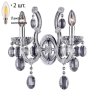 Бра Crystal Lux с лампочками Hollywood AP2 Chrome+Lamps E14 Свеча
