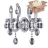 Бра Crystal Lux с лампочками Hollywood AP2 Chrome+Lamps E14 Свеча