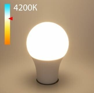 Светодиодная лампа E27 10W 4200K (белый) Elektrostandard Classic LED D 10W 4200K E27 А60 (BLE2761) с датчиком освещенности и движения (a058928)