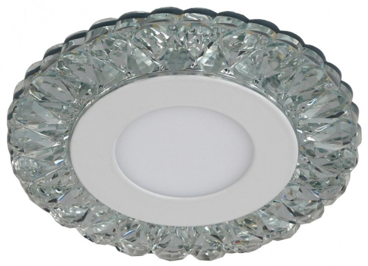 Встраиваемый светильник c LED подсветкой Эра DK LED 16 SL/WH (Б0036497)