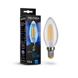 Филаментная светодиодная лампа E14 6W 4000К (белый) Crystal Voltega 7045