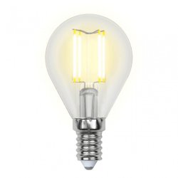 Филаментная лампа E14 6W 3000K (теплый) Air Uniel LED-G45-6W-WW-E14-CL GLA01TR (UL-00002201)