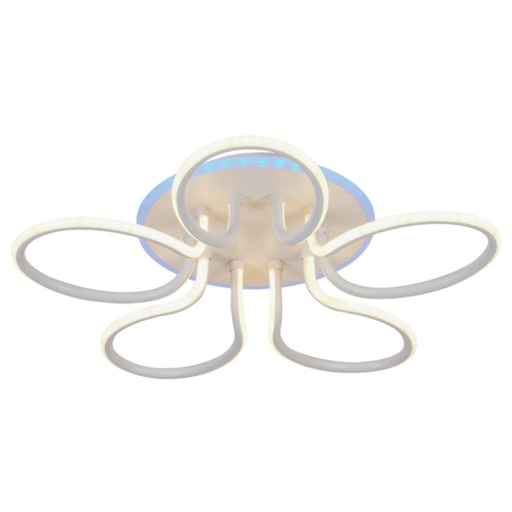 Потолочная светодиодная люстра с пультом ДУ Profit Light 6049/5 WHT
