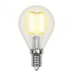 Филаментная лампа E14 6W 4000K (белый) Air Uniel LED-G45-6W-NW-E14-CL GLA01TR (UL-00002207)