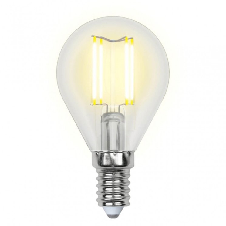 Филаментная лампа E14 6W 4000K (белый) Air Uniel LED-G45-6W-NW-E14-CL GLA01TR (UL-00002207)