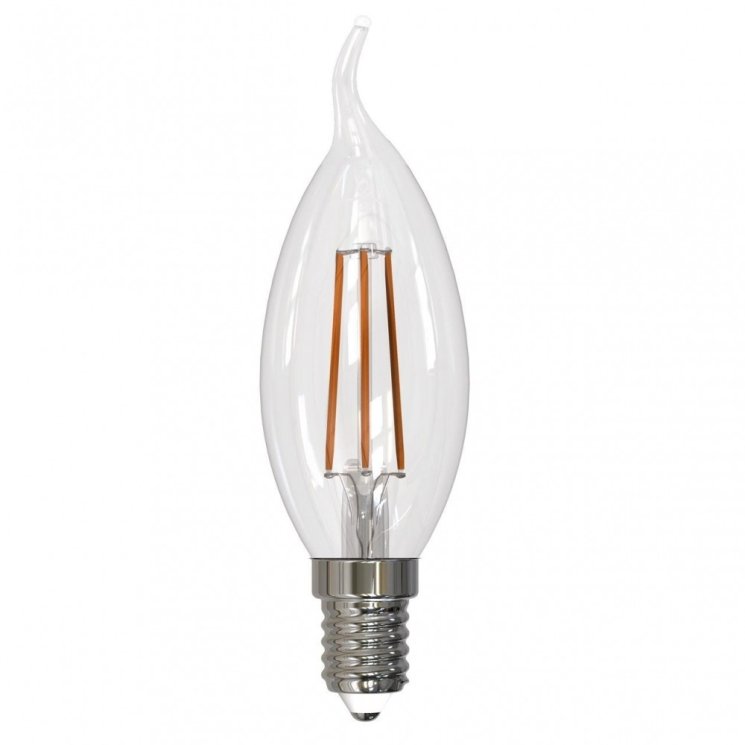 Диммируемая светодиодная лампа E14 9W 4000K (белый) Air Uniel LED-CW35-9W-4000K-E14-CL-DIM GLA01TR (UL-00005190)