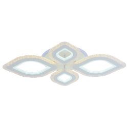 Светодиодная диммируемая люстра с ПДУ Profit Light 8082/2+2 WHT 138W+7W RGB