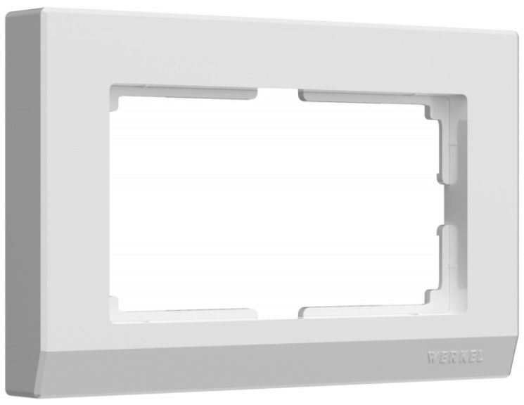 Рамка для двойной розетки (белый) Werkel W0081801