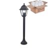 Уличный фонарный столб Favourite Leon с лампочкой 1812-1F+Lamps E27 P45