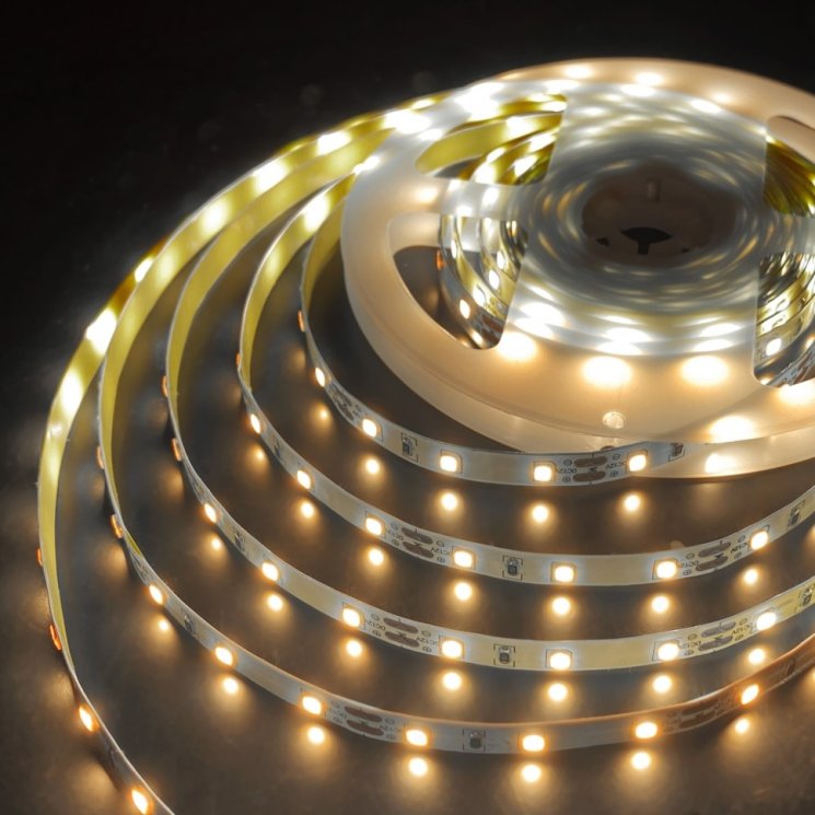 5м. Светодиодная лента белого цвета 4200К 2835, 4,8W, 12V, 60LED/m, IP20 Elektrostandard (a050576)