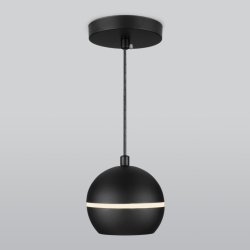 Подвесной светодиодный светильник Elektrostandard DLS023 9W 4200K черный (a047775)