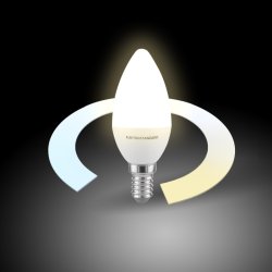 Светодиодная диммируемая лампа с управлением по Wi-Fi Е14 5W 3300К-6500К Elektrostandard CCT+DIM BLE1438 (a055924)