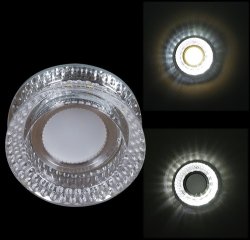 Встраиваемый светильник с LED подсветкой Reluce 71090-9.0-001D MR16 +LED3W WT (1390157)