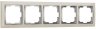 Рамка на 5 постов (слоновая кость/хром) Werkel W0051903
