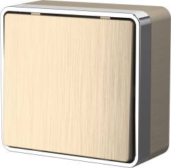 Выключатель одноклавишный проходной Gallant (шампань рифленый) Werkel W5012010