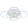 Светодиодная диммируемая люстра с ПДУ Profit Light 8077/8 WHT 256W+11W RGB