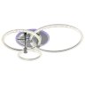 Светодиодная диммируемая люстра с ПДУ Profit Light 8024/3 CHR 87W+7W RGB